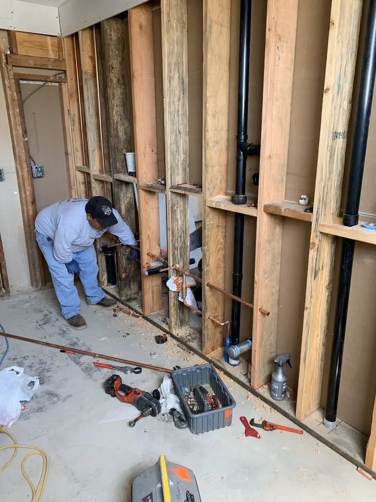 Commercial rough-in plumbing for Trenchless Sewer Repair in South Houston